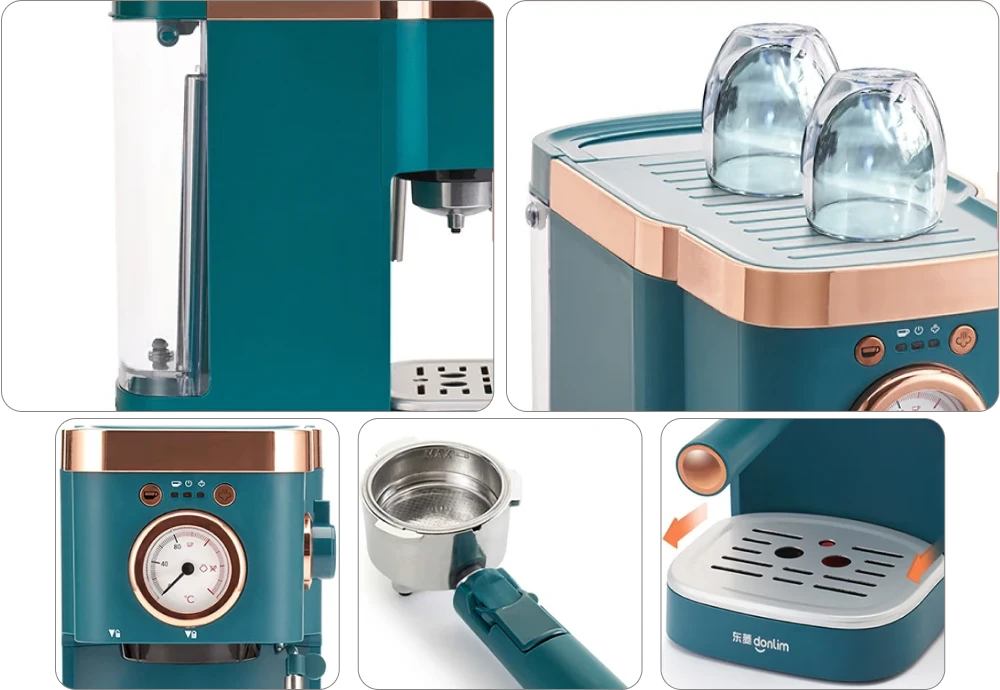 espresso machine with steamer and grinder